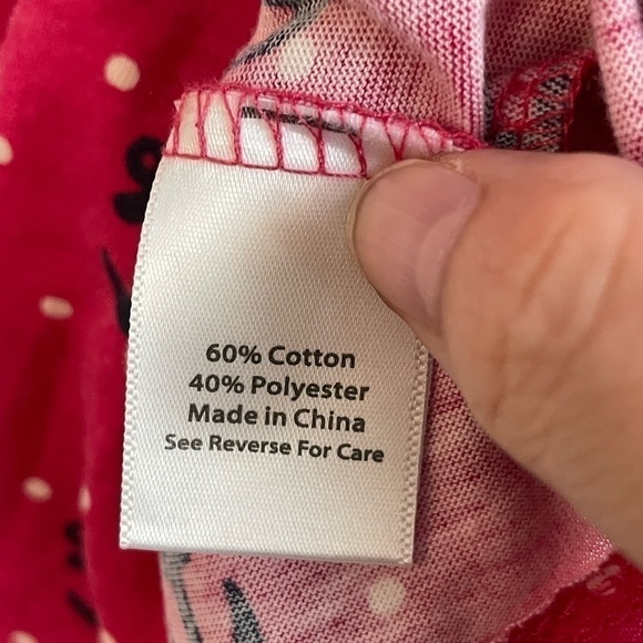 𝅺Anchor Print Coral Bay Nautical top tee XL Pink white & Navy - Picture 6 of 7